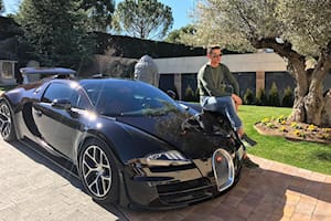 Cristiano Ronaldo's Bugatti Veyron Grand Sport Vitesse Crashed Into A Wall